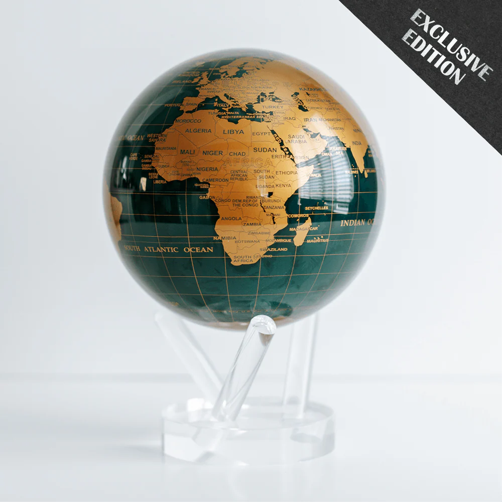 Emerald Green & Gold MOOVA Globe