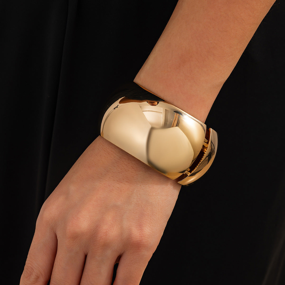 Chunky Gold Cuff Bracelet