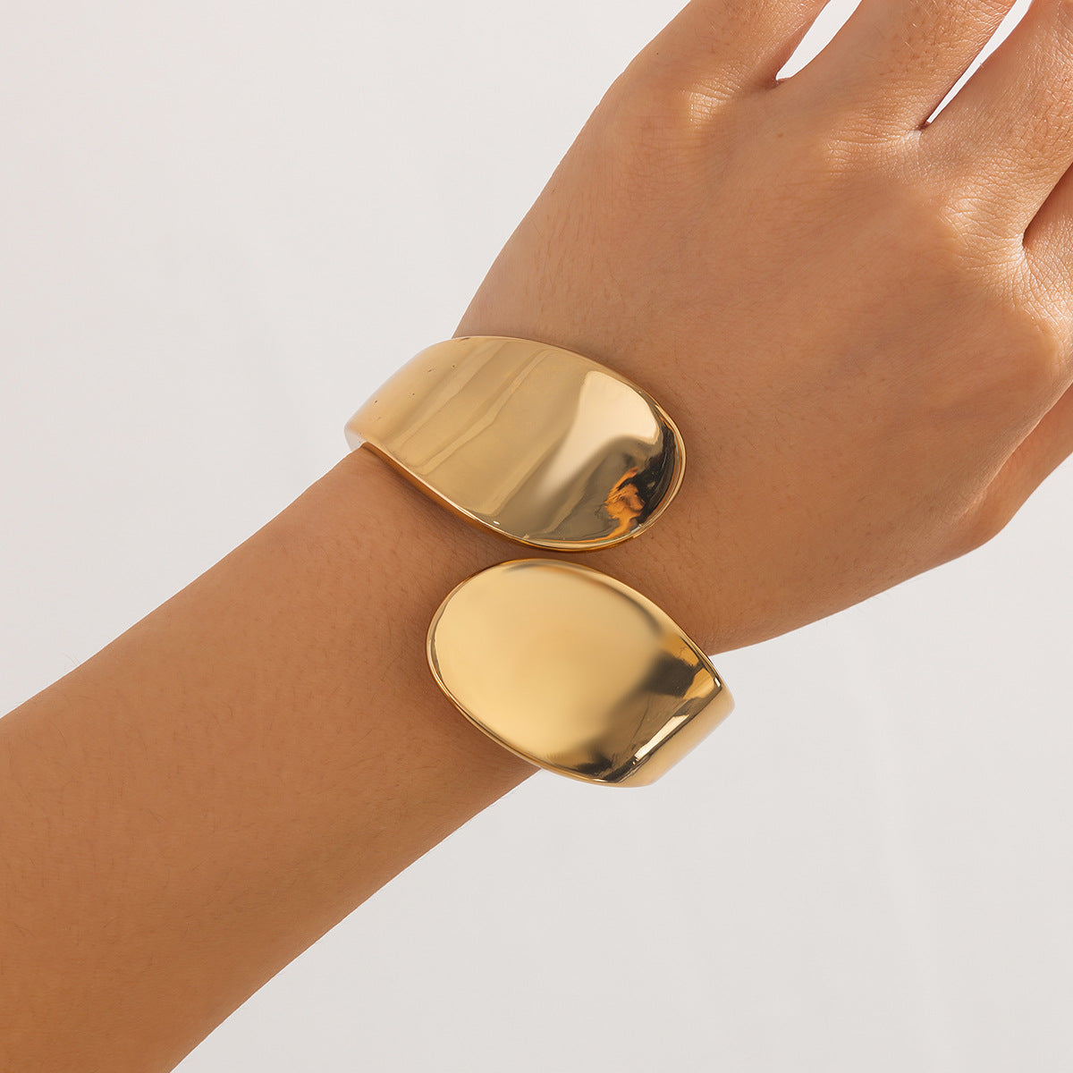 Teardrop Gold Cuff Bracelet