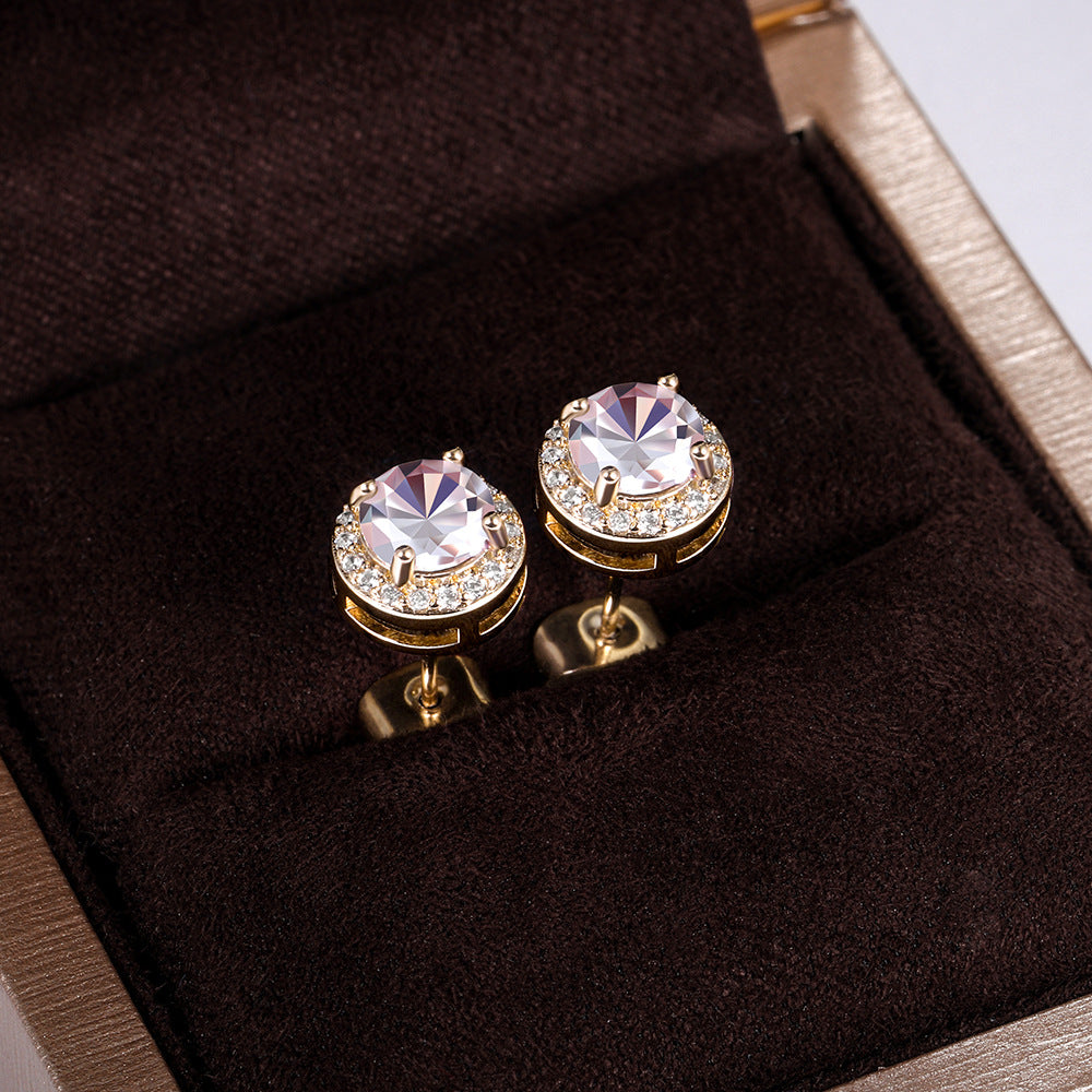 Gold And Diamond Earrings