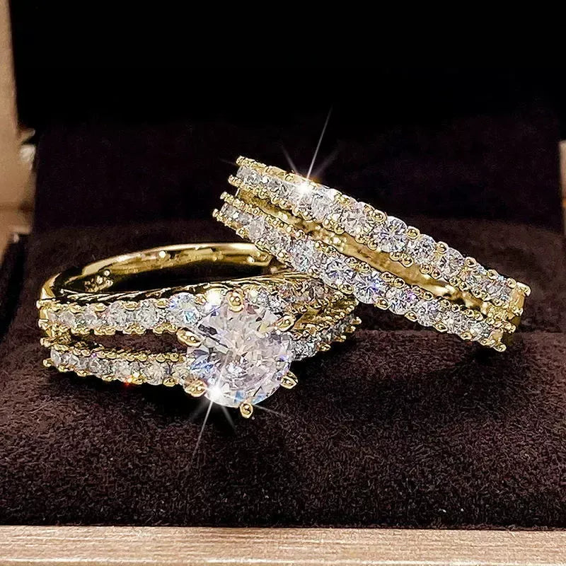 Eternal Radiance Diamond Ring Set