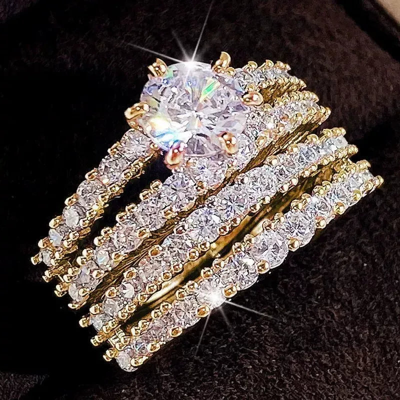 Eternal Radiance Diamond Ring Set