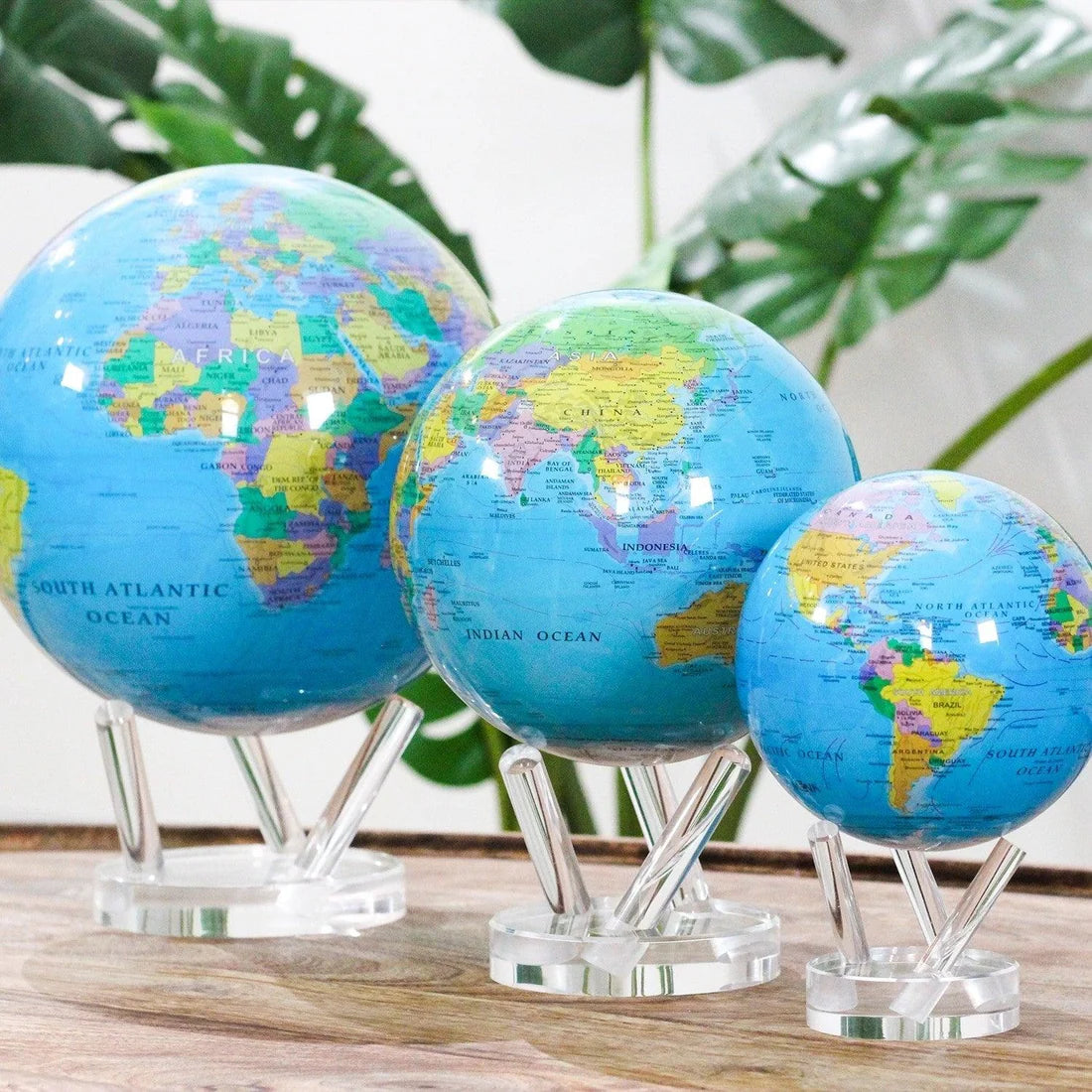 Ocean Blue Political Map MOOVA Globe