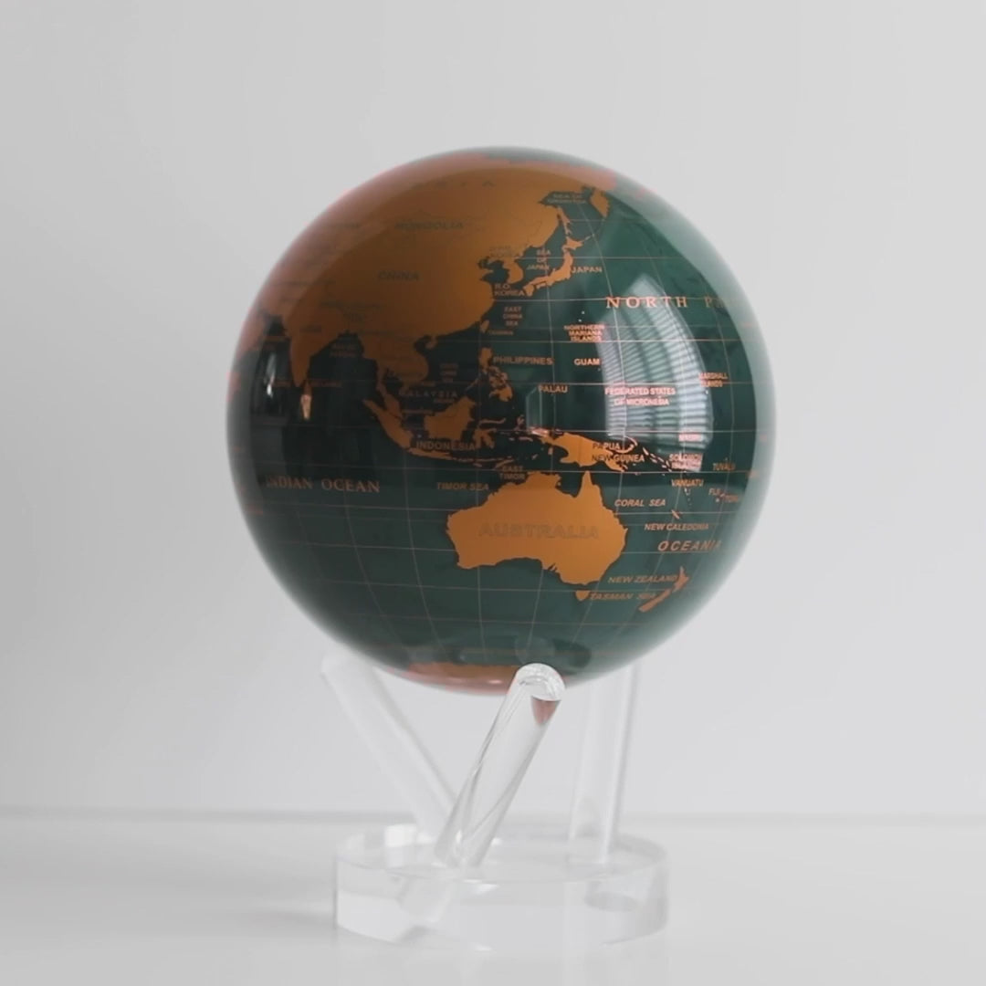 Emerald Green & Gold MOOVA Globe